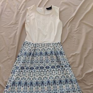Cynthia Rowley White and blue dress